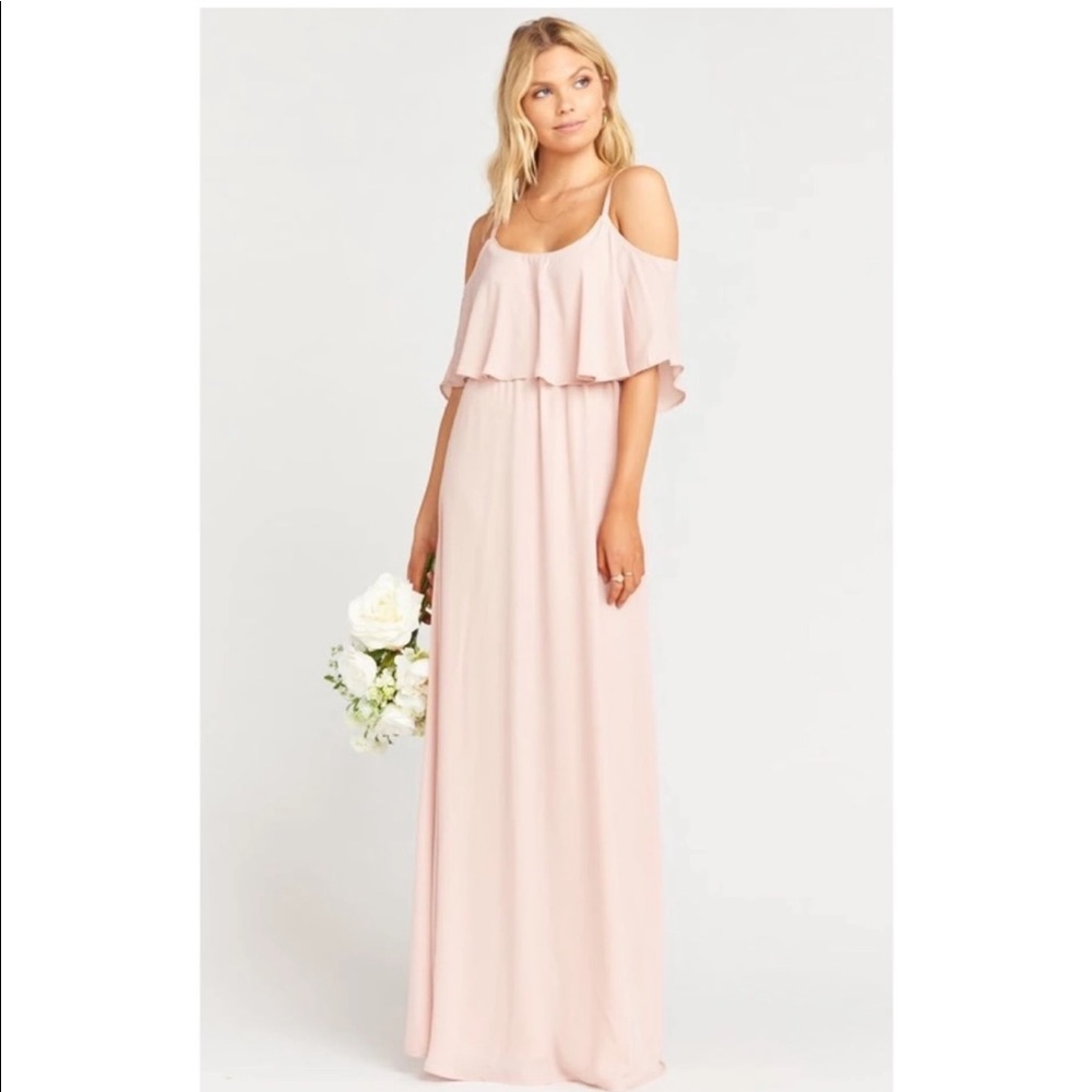 Show Me Your Mumu Caitlin Ruffle Maxi Bridesmaid Dress